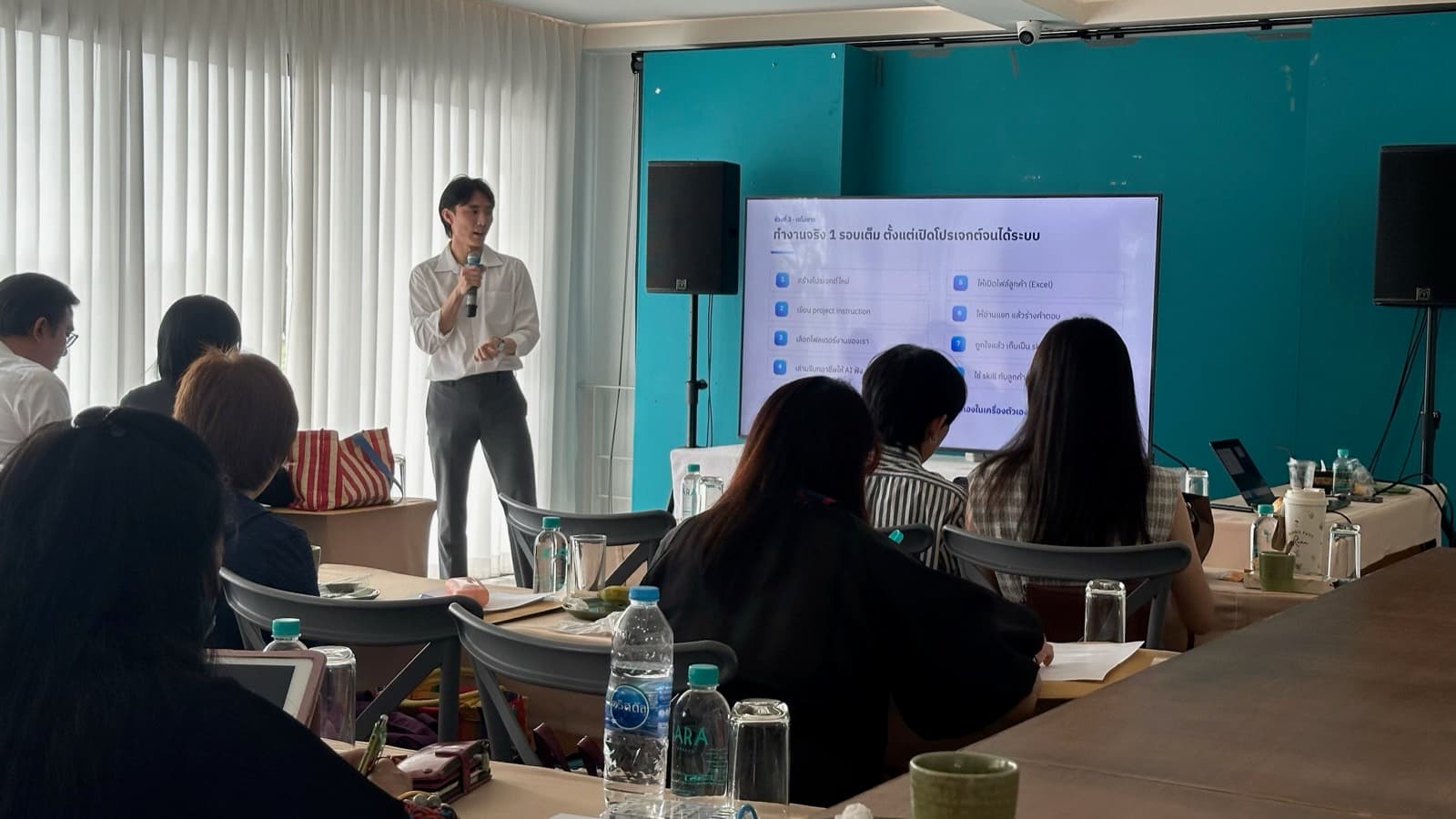 ผู้สอนพาทำงานจริง 1 รอบเต็ม ตั้งแต่เปิดโปรเจกต์จนได้ระบบ